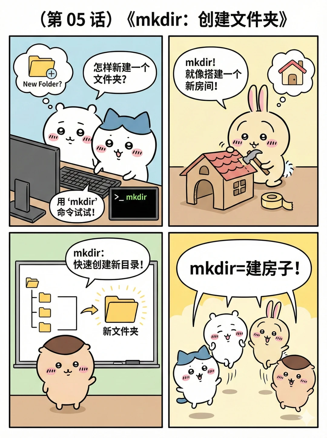 ChiikawaのLinux入门秘籍：萌到记住命令！