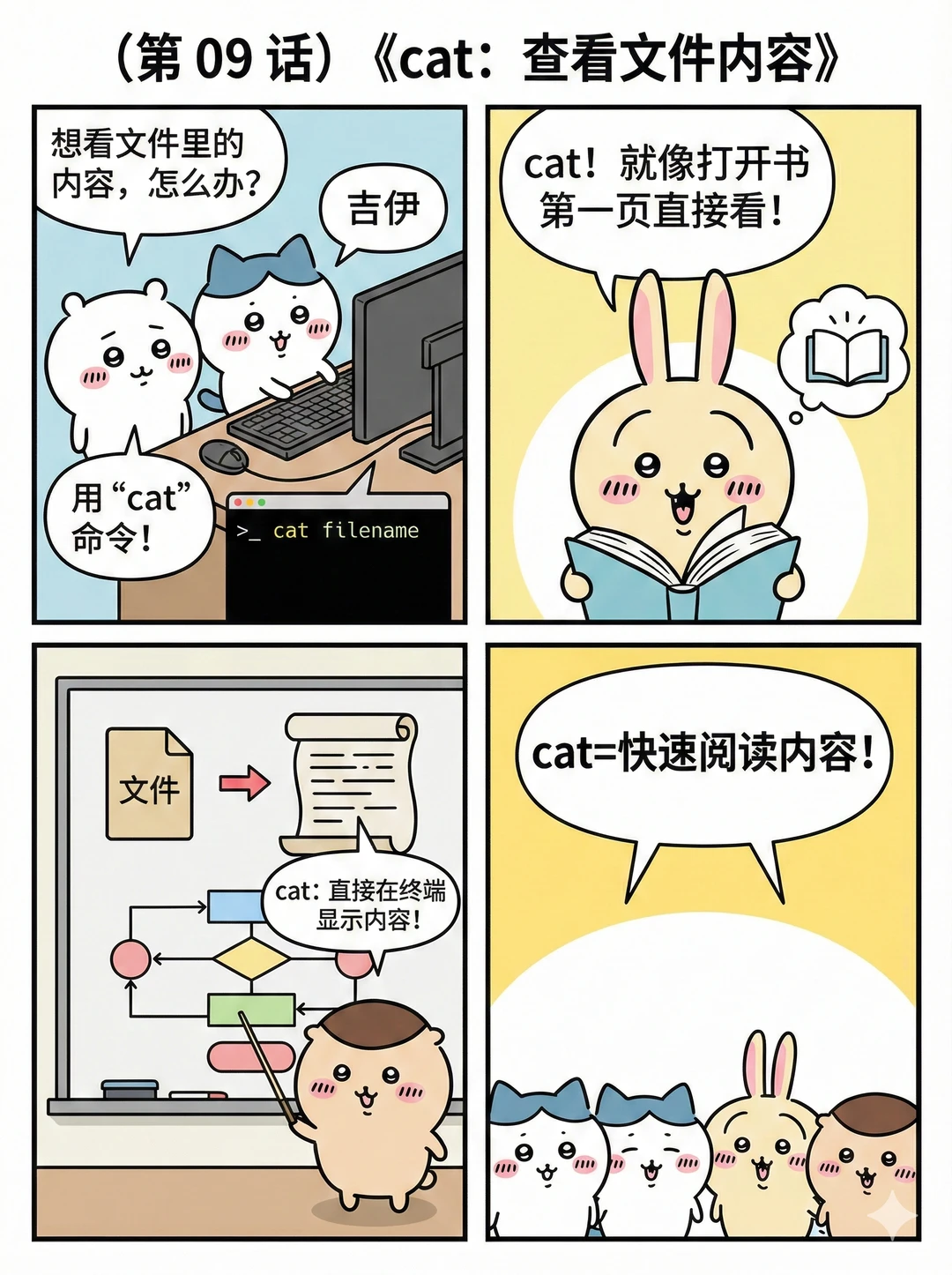 ChiikawaのLinux入门秘籍：萌到记住命令！