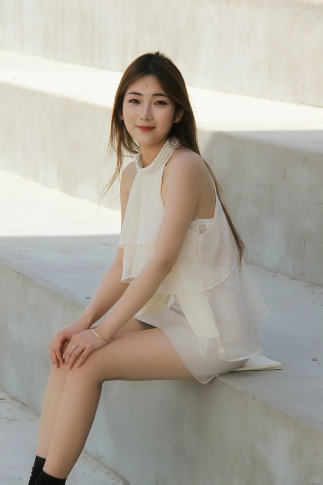 妥妥的清冷感大美女