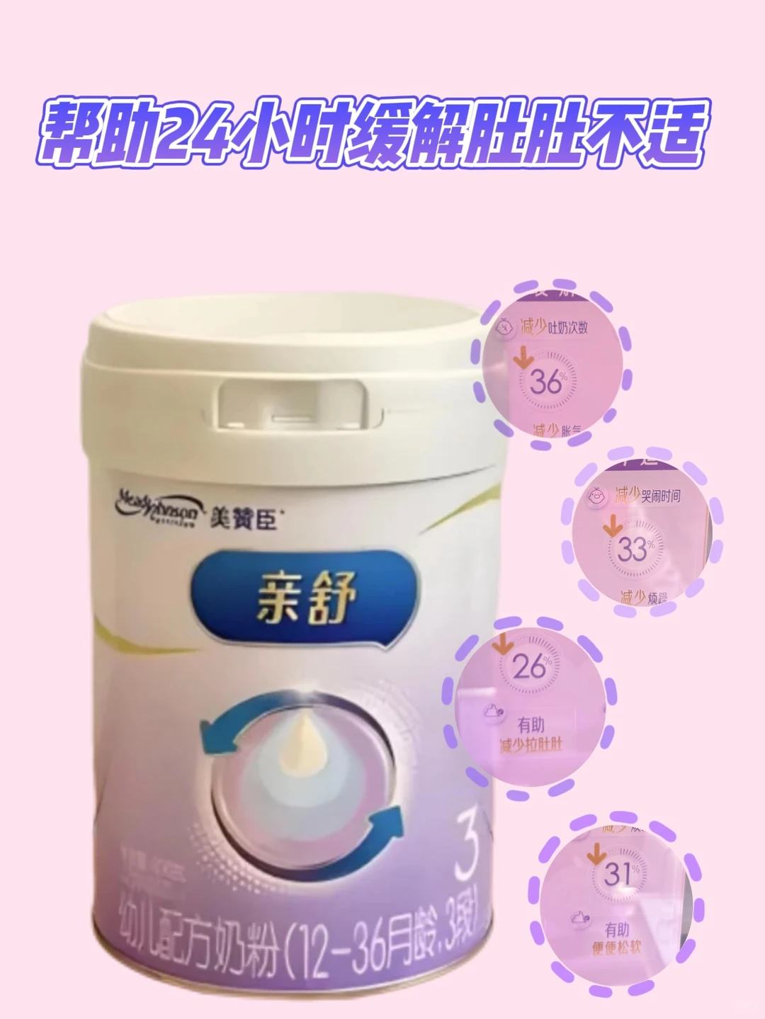敏宝本命奶粉！美赞臣亲舒拯救肠胀气哭闹娃