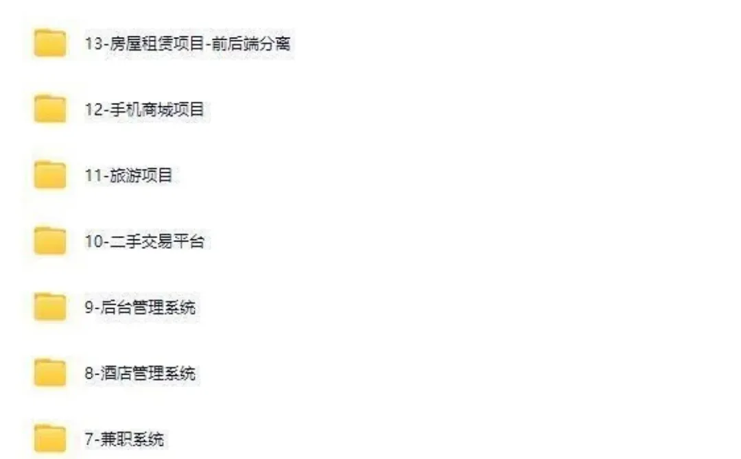 Java50个项目一周练完