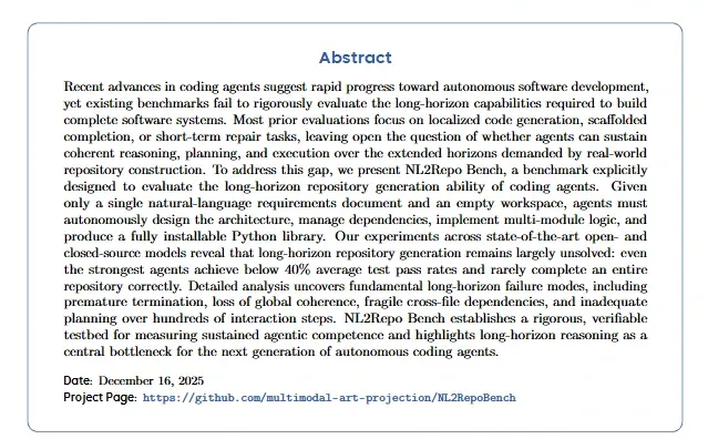 AI写代码发展神速？长时序能力是硬核挑战！