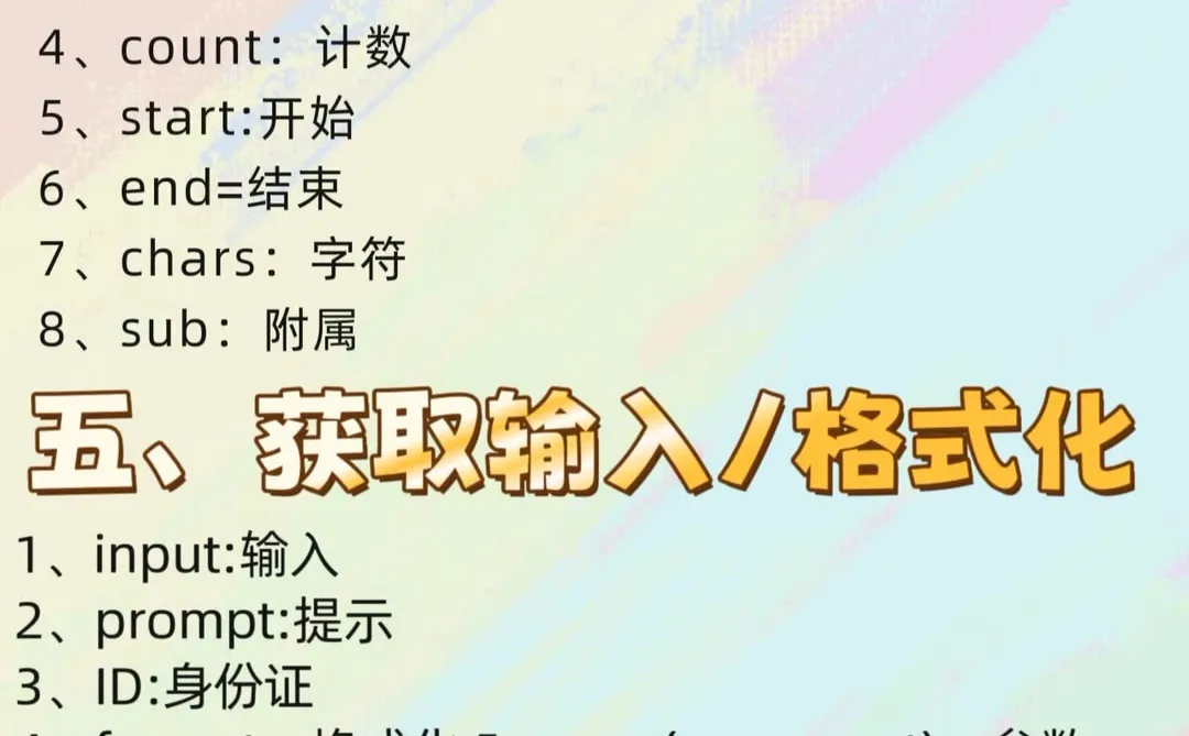 编程必背50个代码！