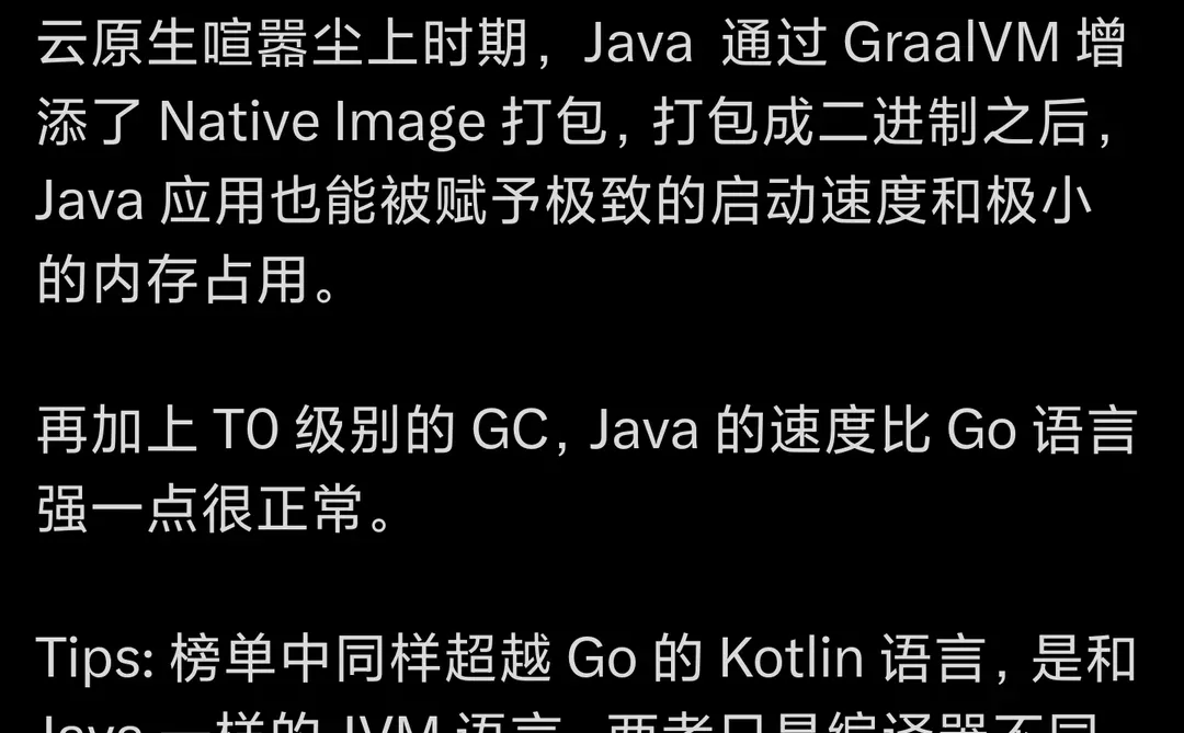 Java 性能居然打得过 GO