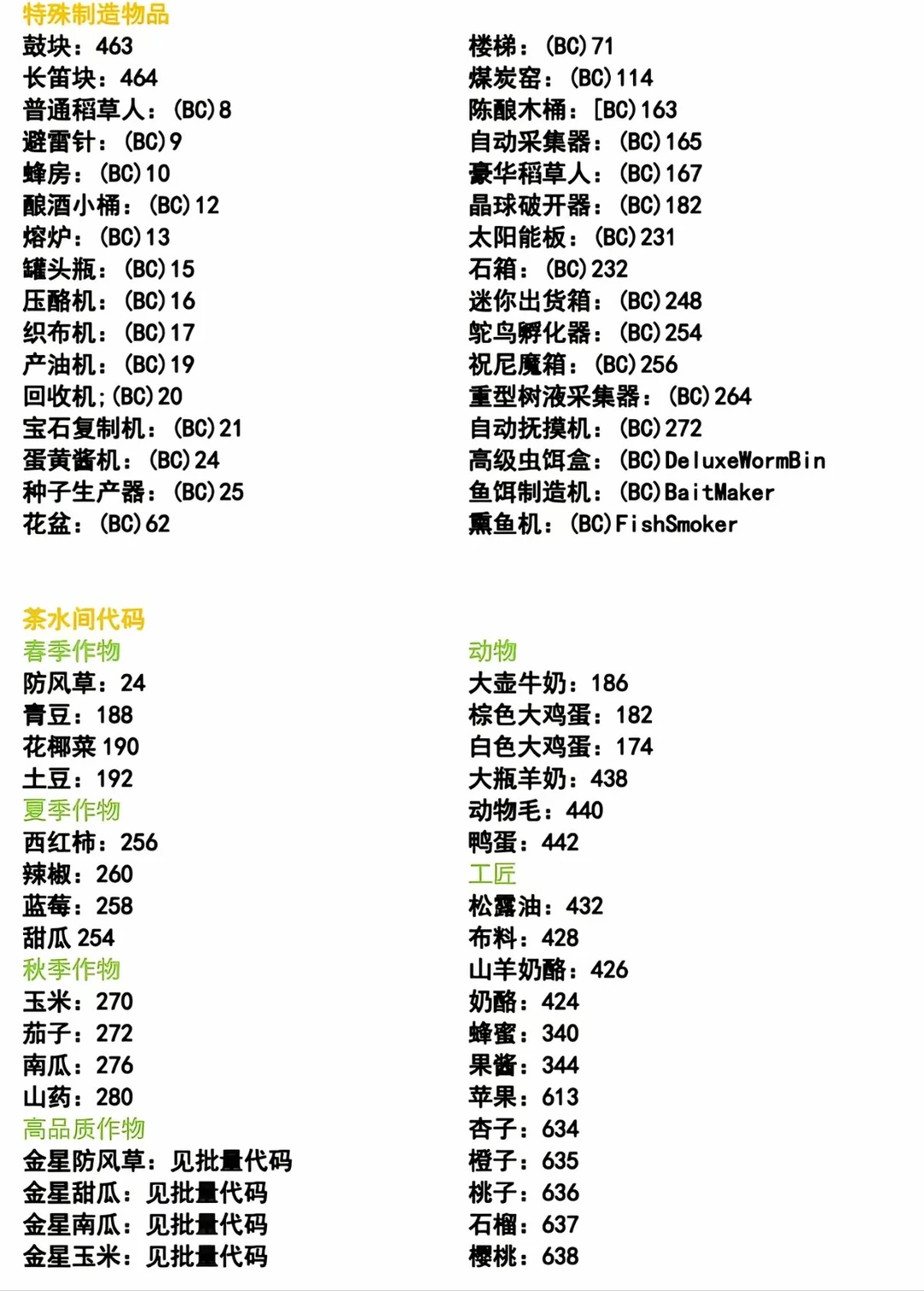 星露谷小鸡代码【自存】