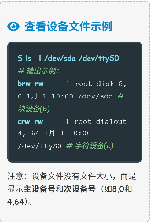 Linux设备文件与mknod命令