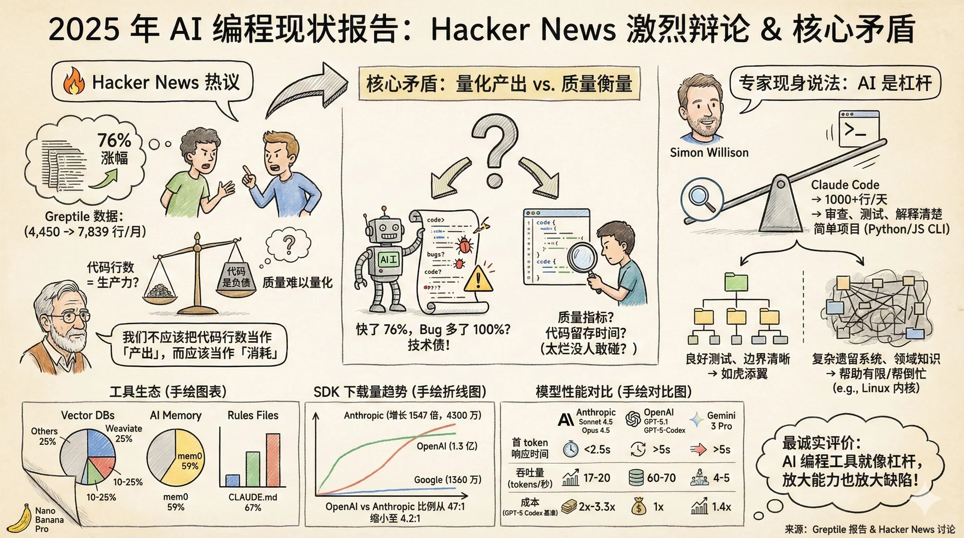 AI编程争议刷屏！效率翻倍VS Bug暴涨