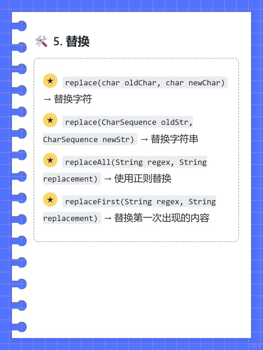 String类常用的方法