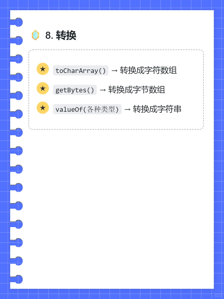 String类常用的方法