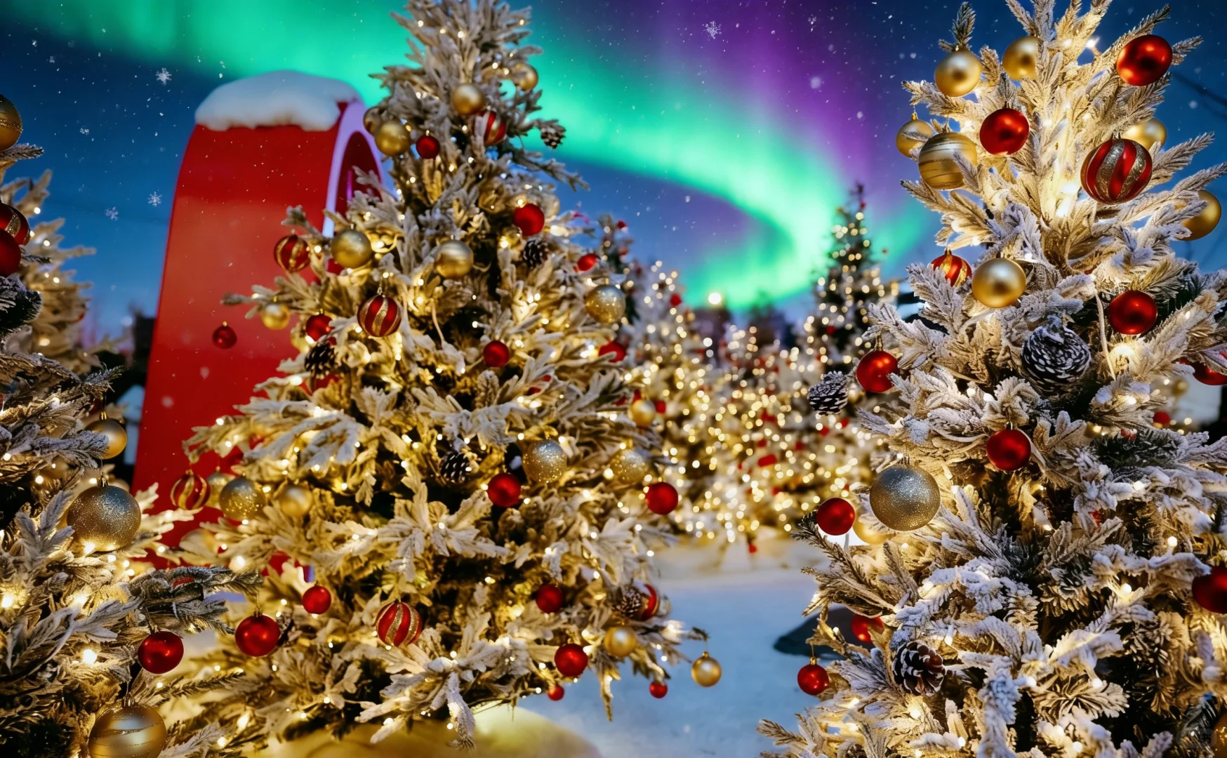 不只有代码和晚高峰，还有圣诞和极光雪原