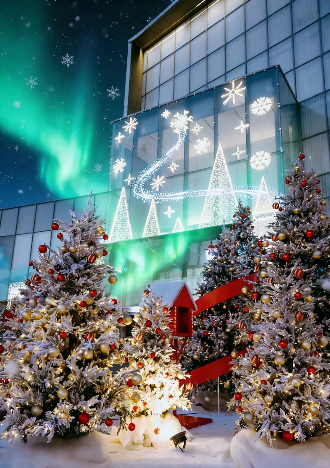 不只有代码和晚高峰，还有圣诞和极光雪原