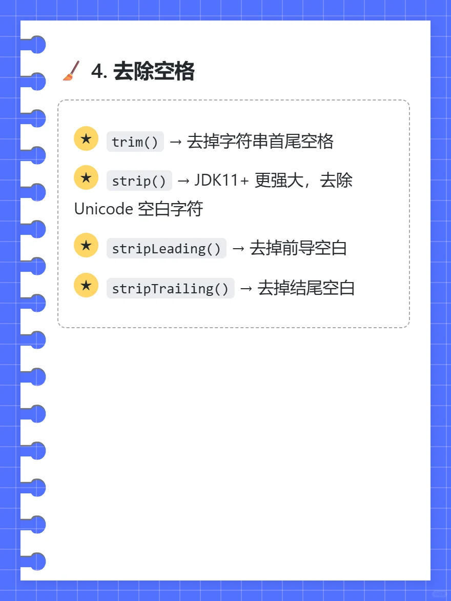 String类常用的方法