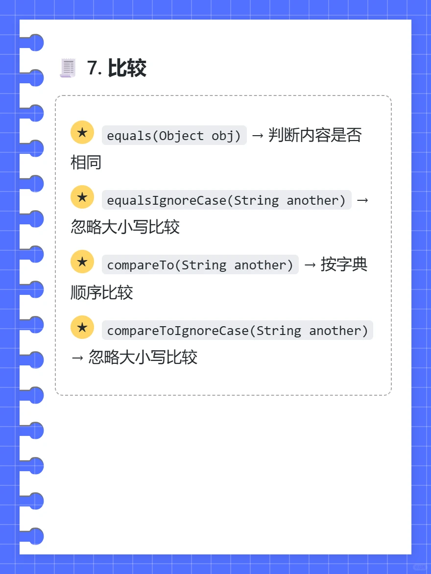 String类常用的方法