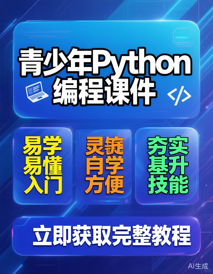 编程启蒙天花板！在家就能学Python💻