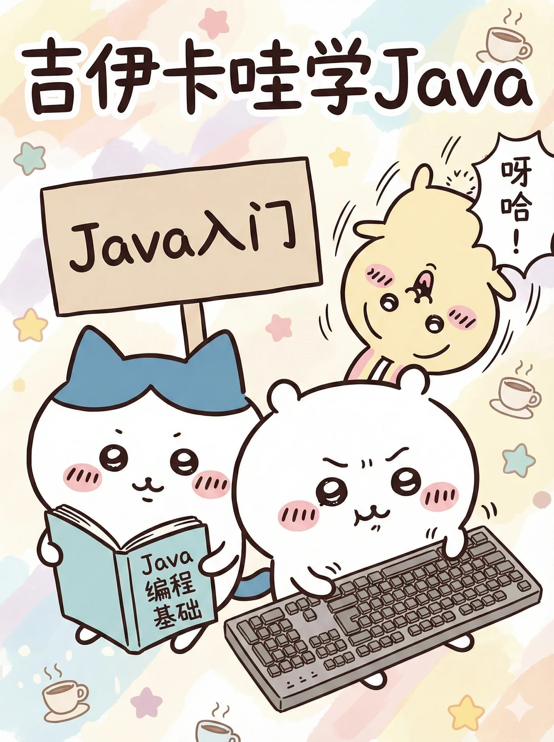 0基础进！和Chiikawa一起3分钟搞定Java入门