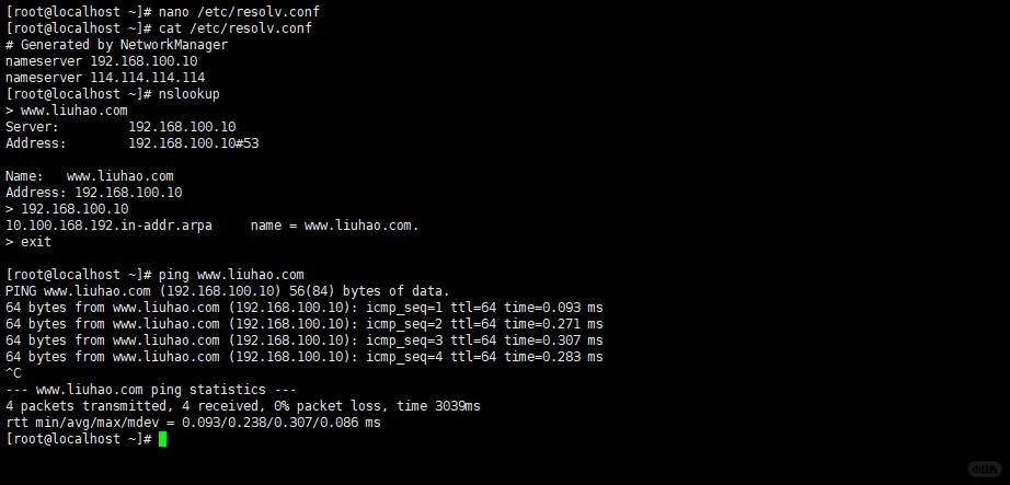 DHCP+DNS+httpd，Linux大作业接单～