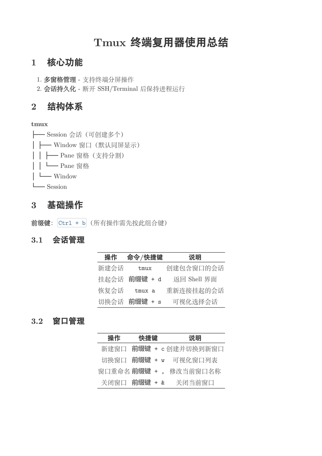 今天开始回顾Linux系列第一弹：tmux和vim
