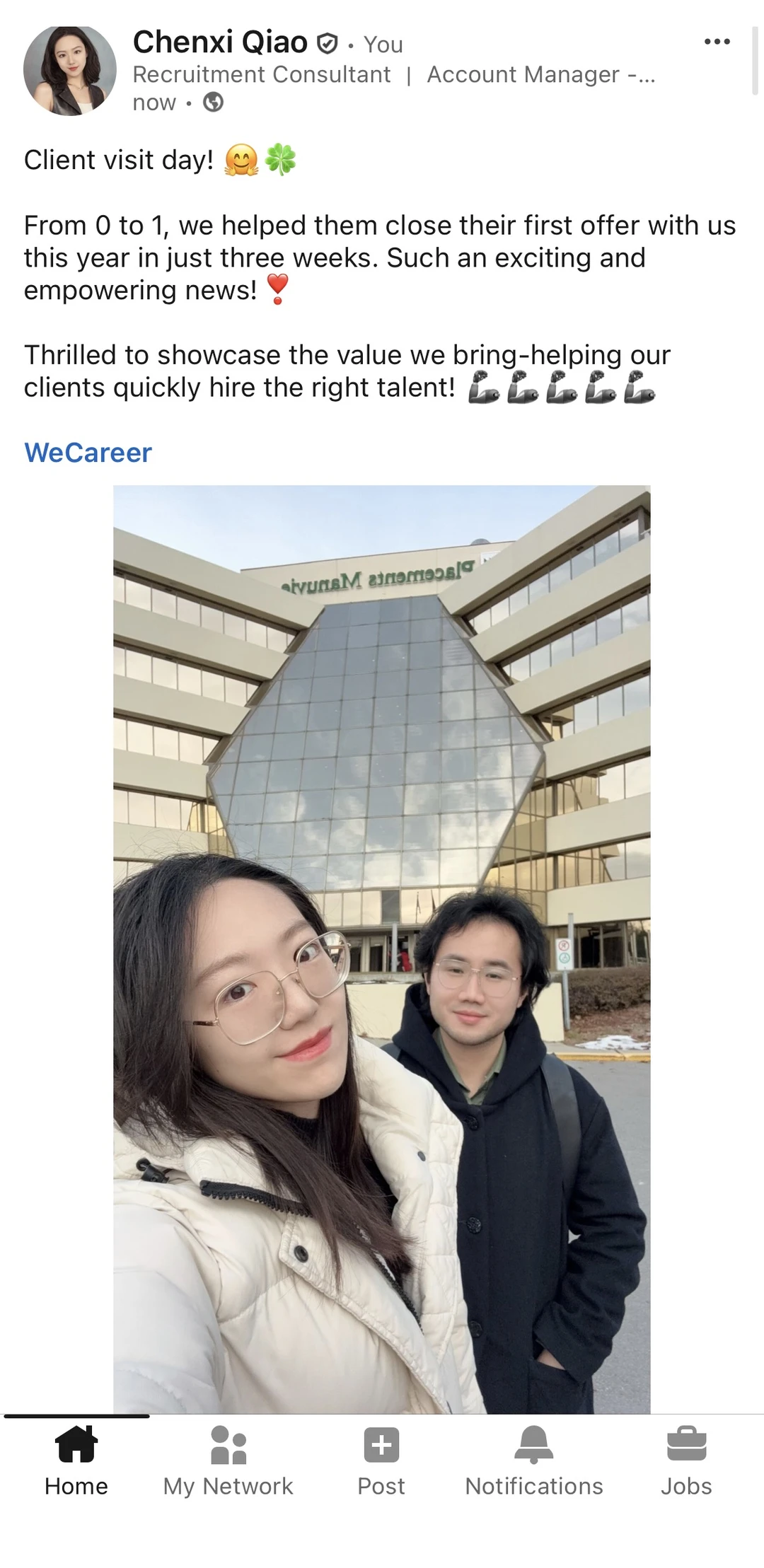 猎头生涯里又一个值得纪念的一天^_^