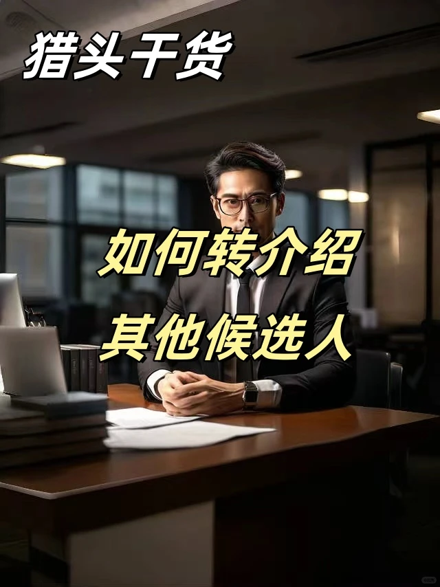 优秀猎头做好转介绍，获取精准候选人