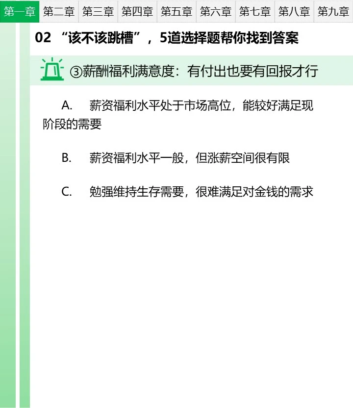 跳槽笔记02 该不该跳槽，5道选择题找答案