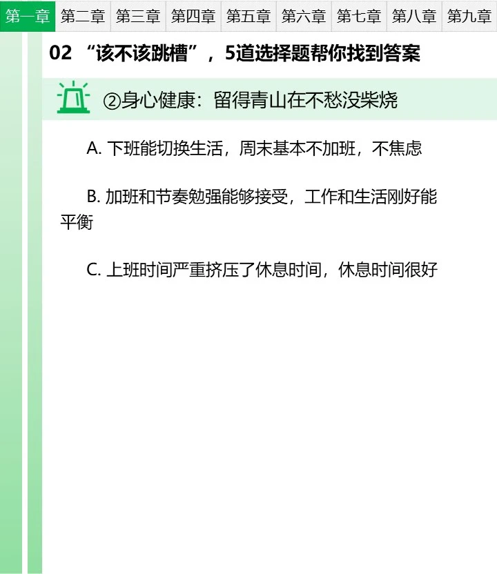 跳槽笔记02 该不该跳槽，5道选择题找答案