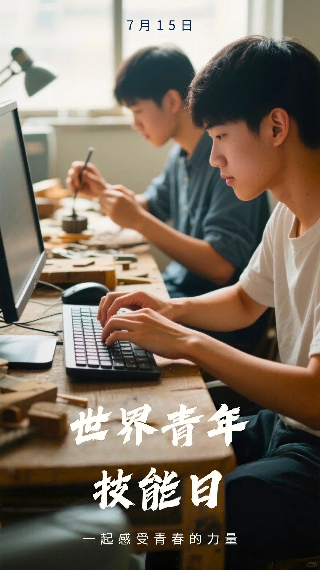 世界青年技能日海报文案分享～～