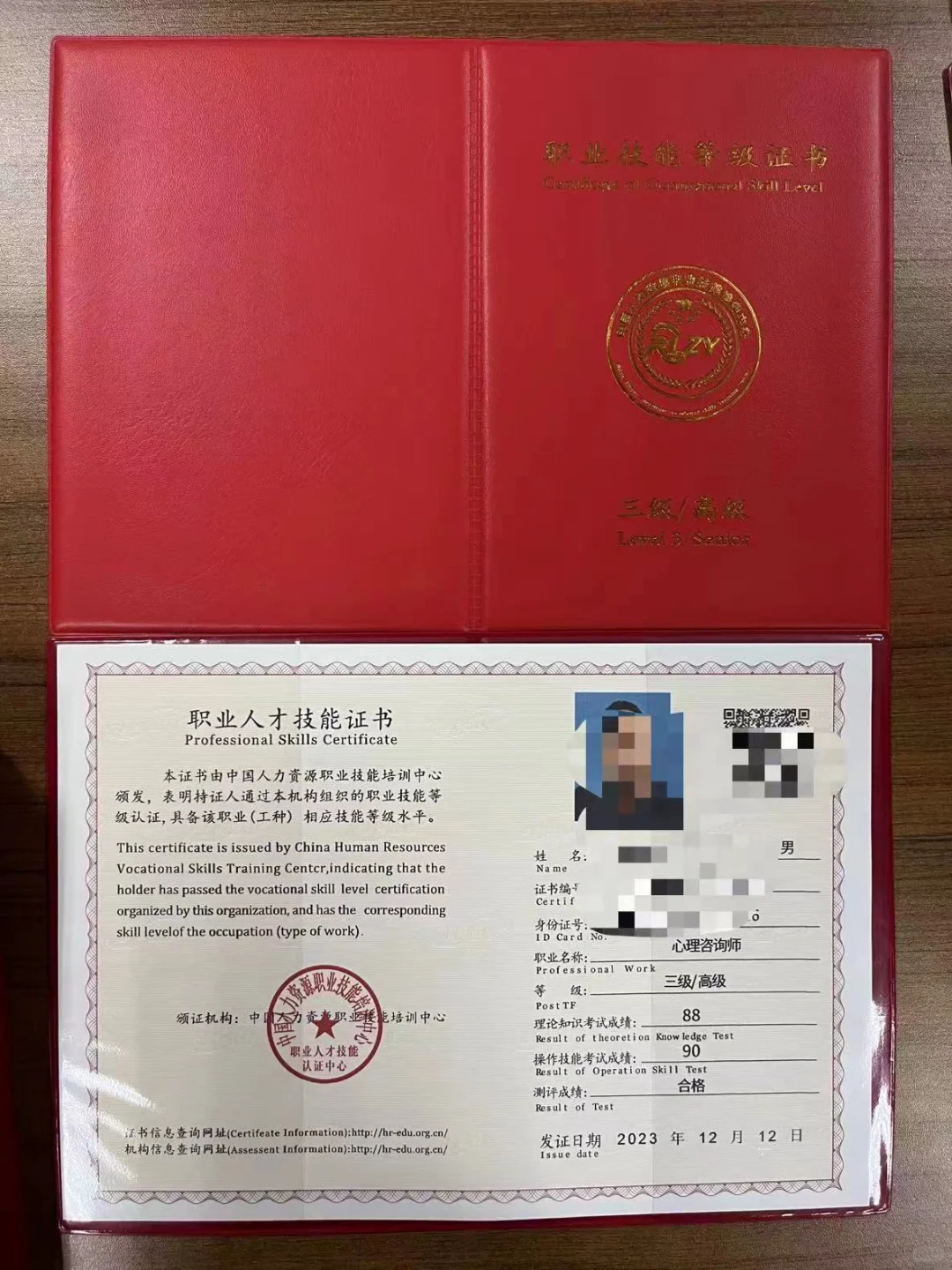 职业人才技能证书