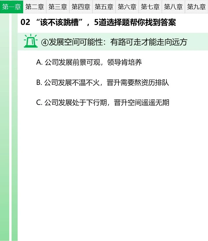 跳槽笔记02 该不该跳槽，5道选择题找答案