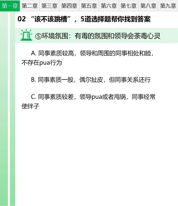 跳槽笔记02 该不该跳槽，5道选择题找答案