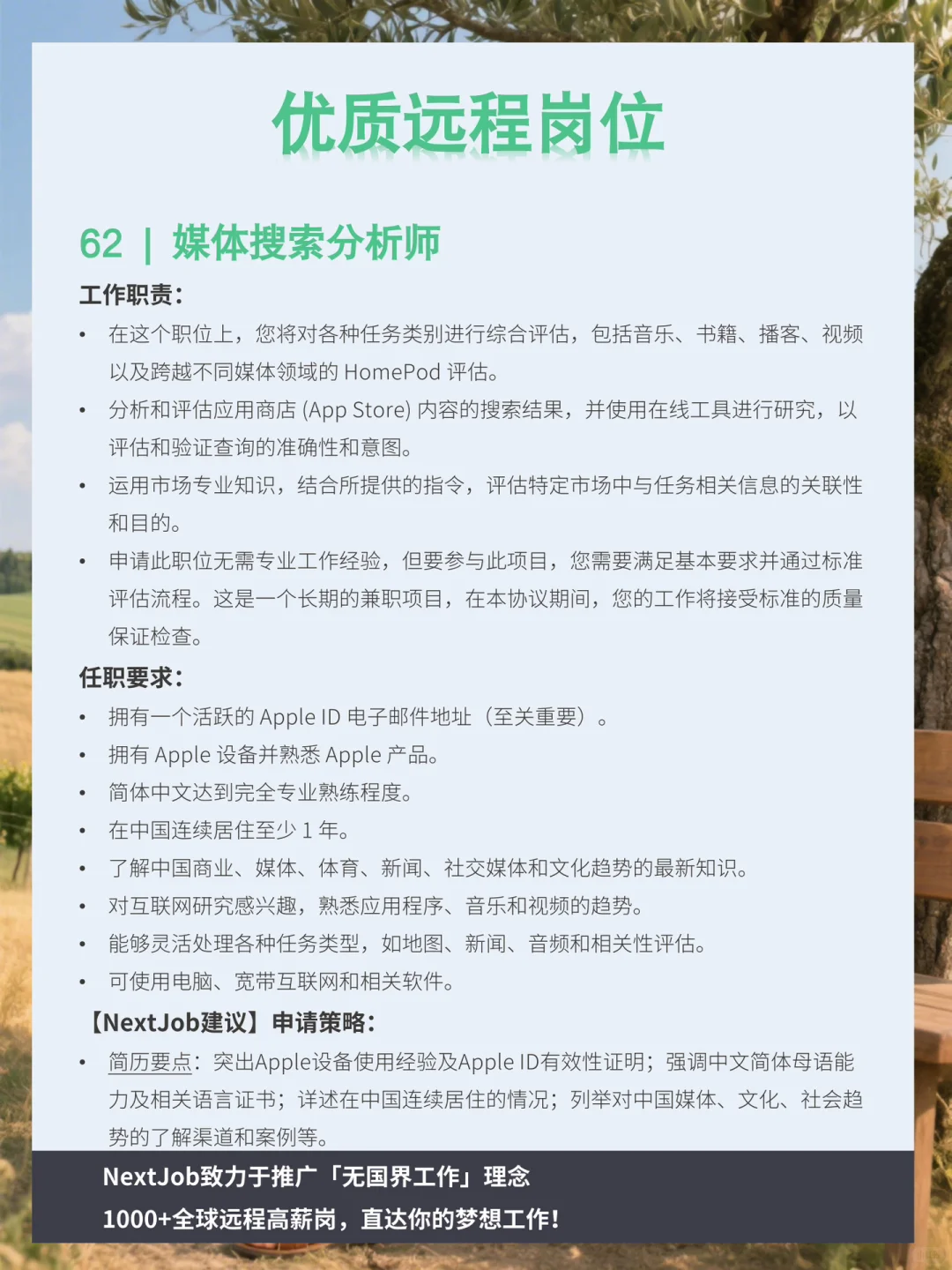 挖到宝了✨这些机会需要中文好的你！