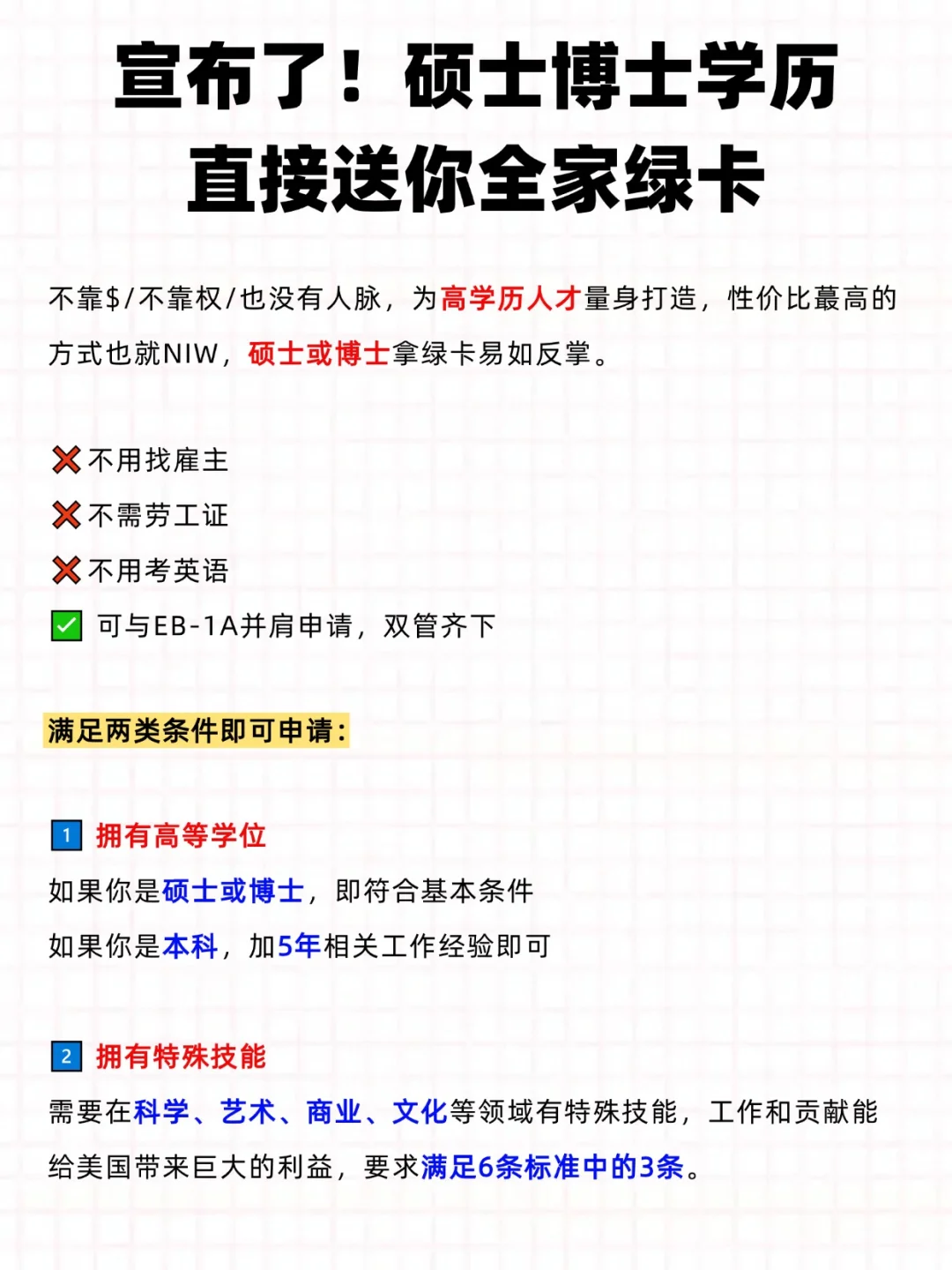 4万🔪硕博学历，一家四口拿美国绿卡