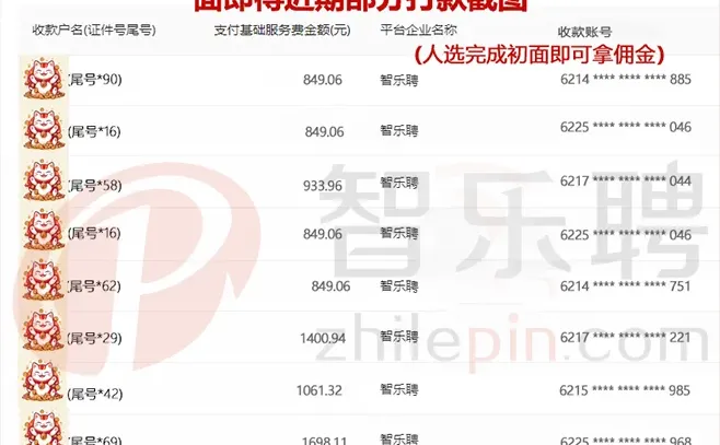 猎头可别看不上这些小钱，几天到手也很好