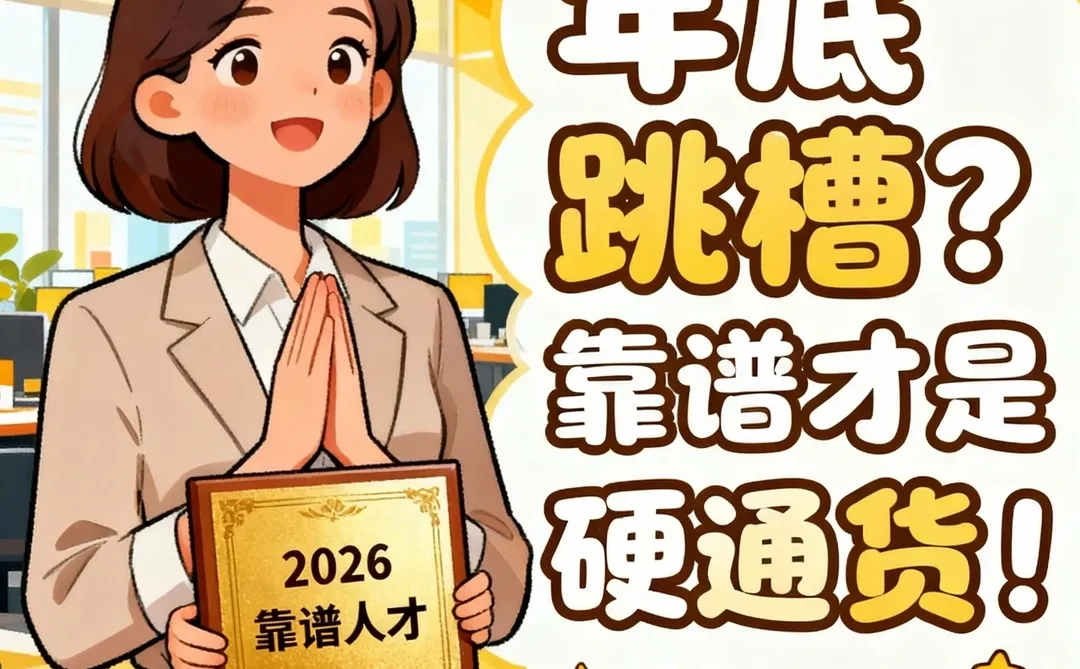 年底跳槽：靠谱才是2026职场硬通货💎
