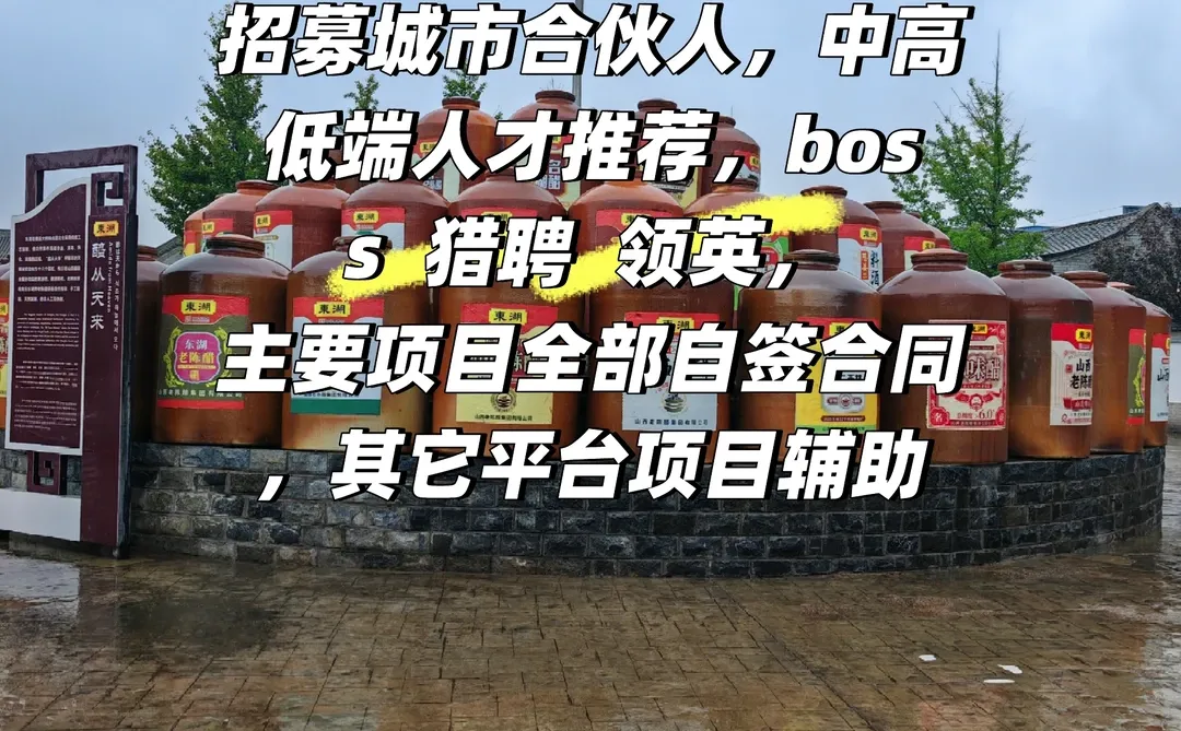 城市合伙人，人才推荐官