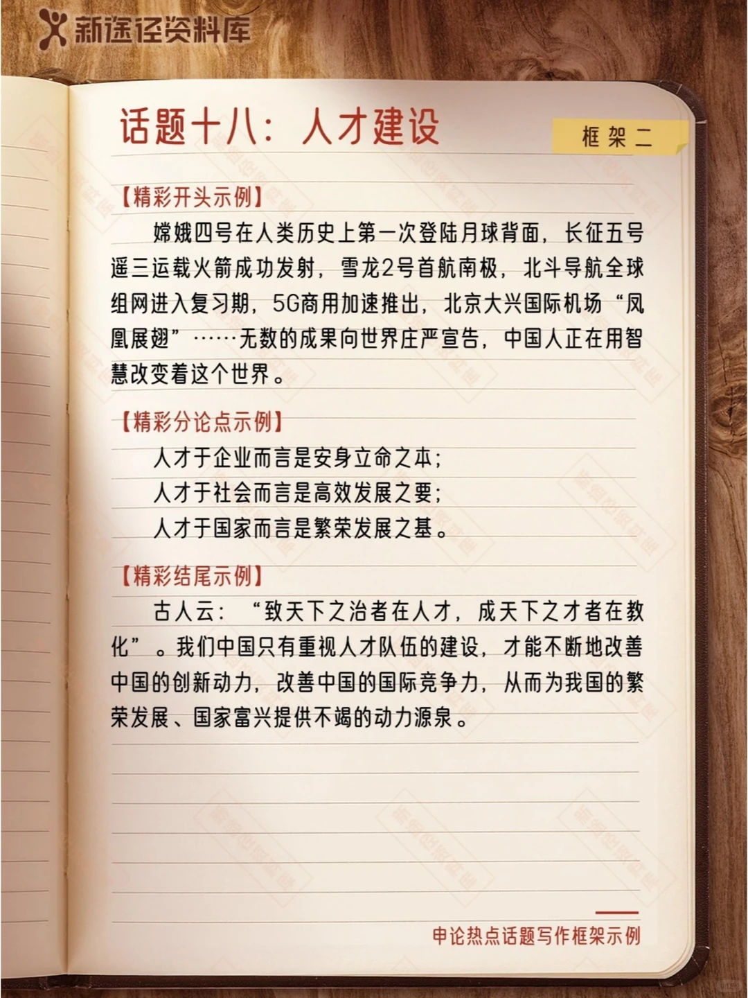 【申论热点话题】话题十八：人才建设