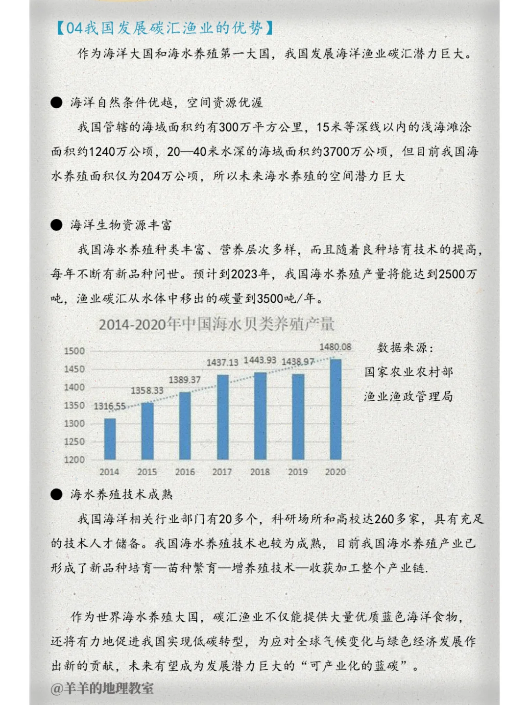什么？发展渔业竟然还能固碳？【图文笔记】