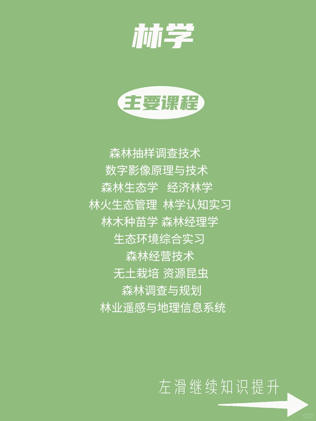 每天了解一个专业——林学