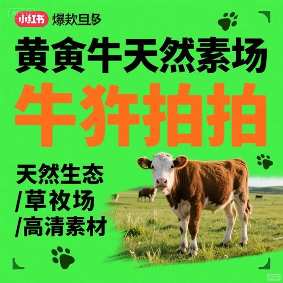 黄牛养殖实拍·草原生态牧场牛犊