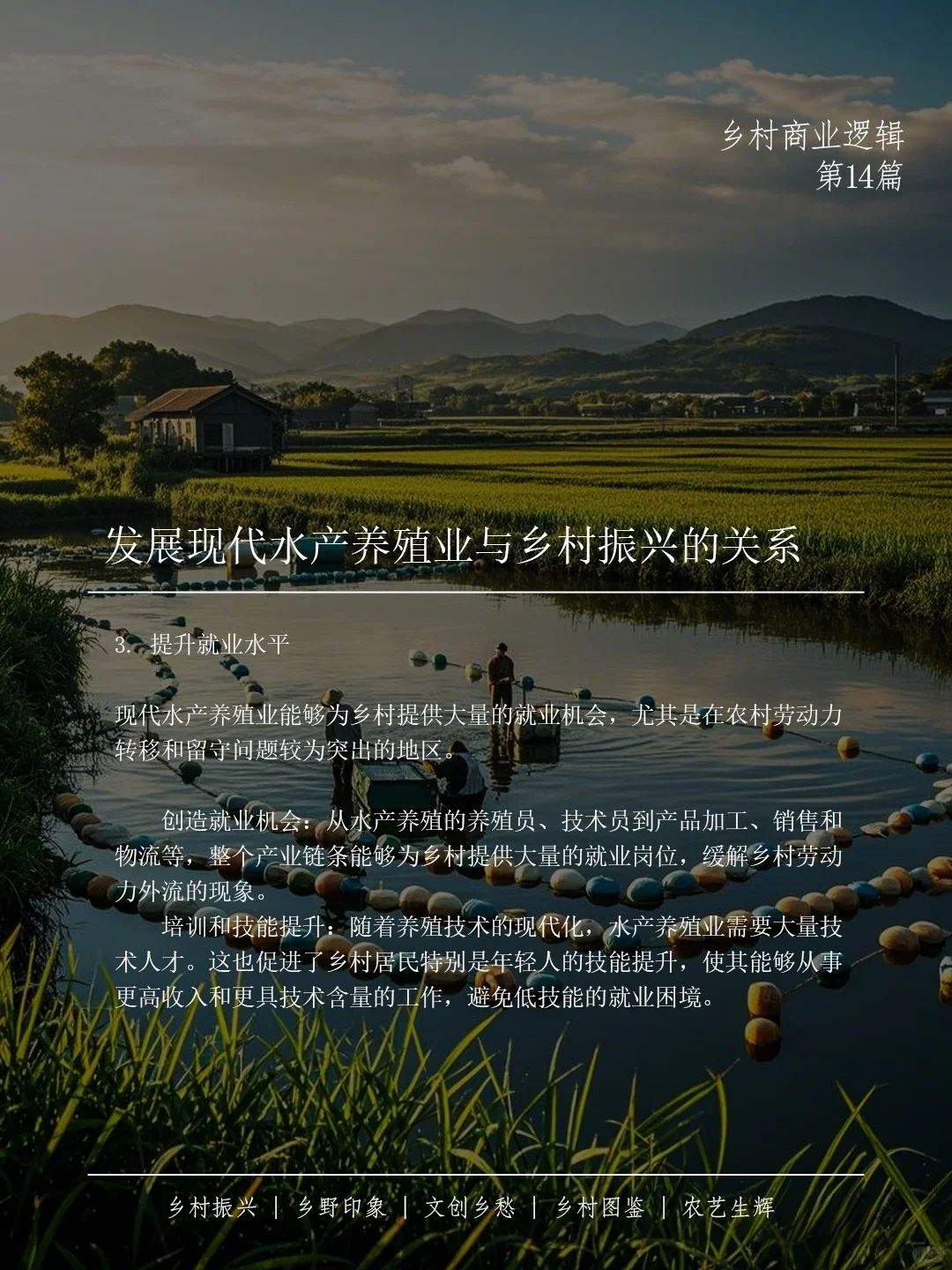 🌊 现代水产养殖助力乡村振兴 🐟✨