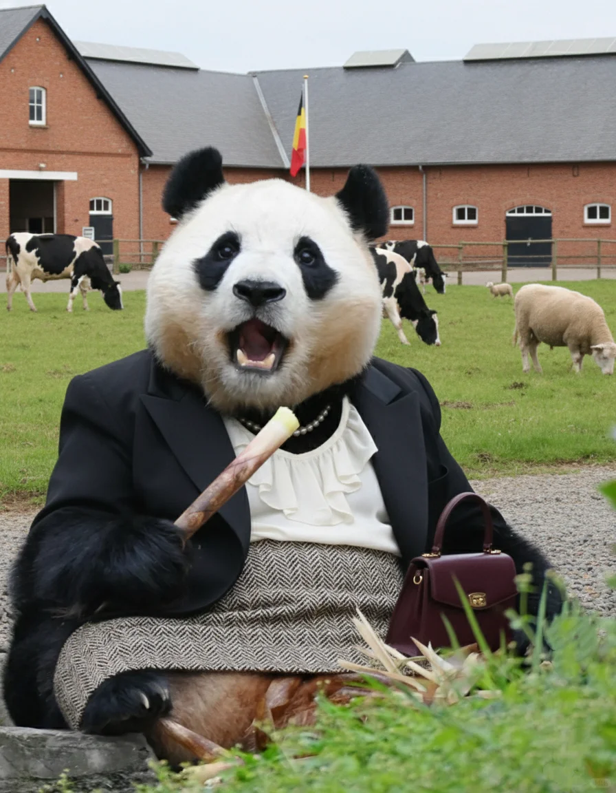 福总参观畜牧业基地