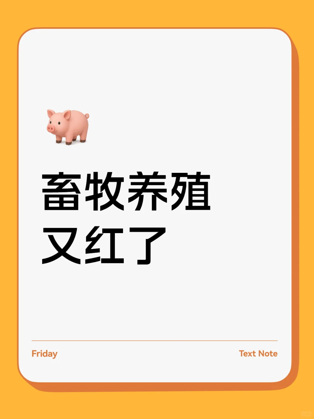 希望能靠养猪赚点生活费