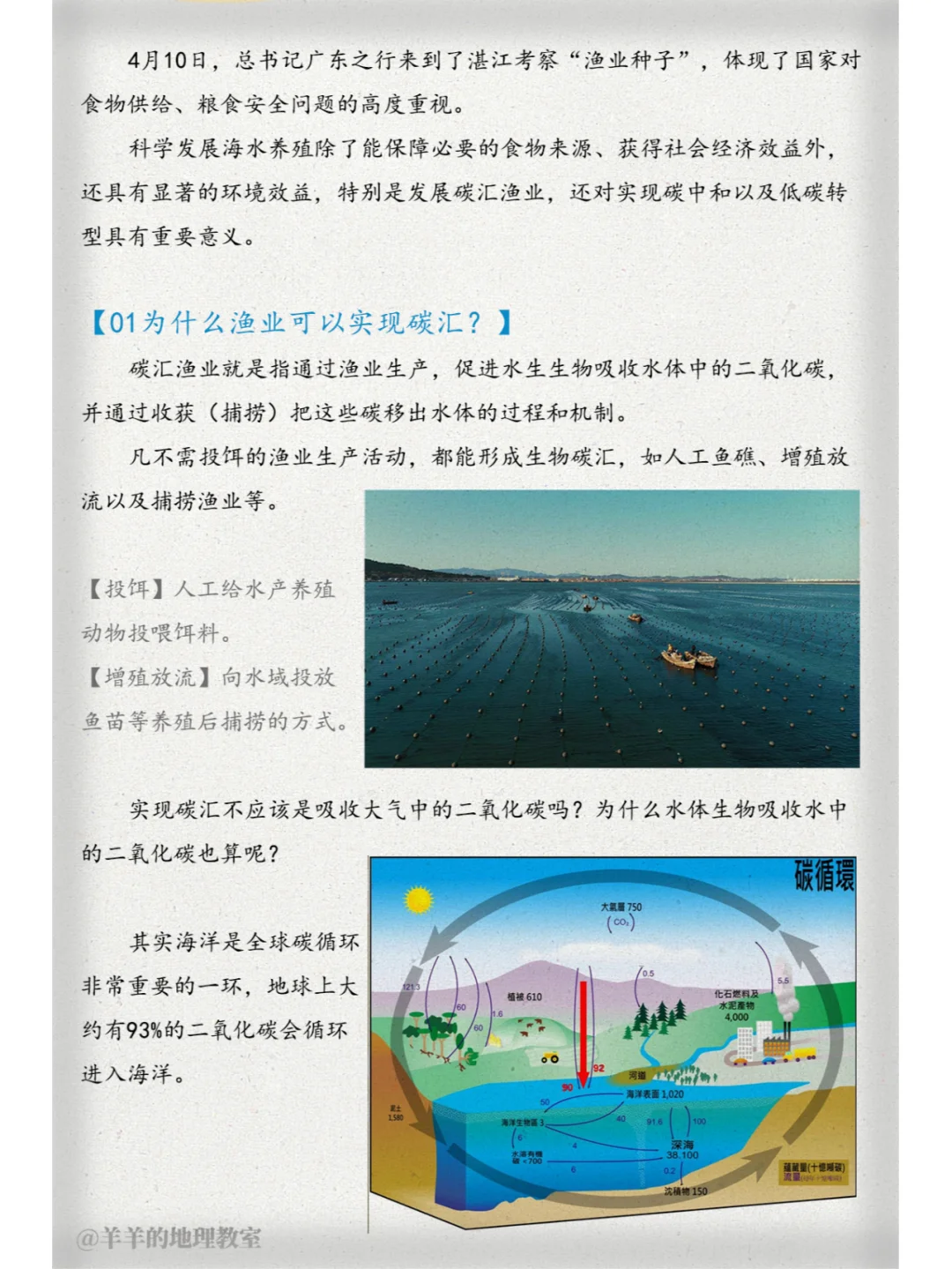 什么？发展渔业竟然还能固碳？【图文笔记】