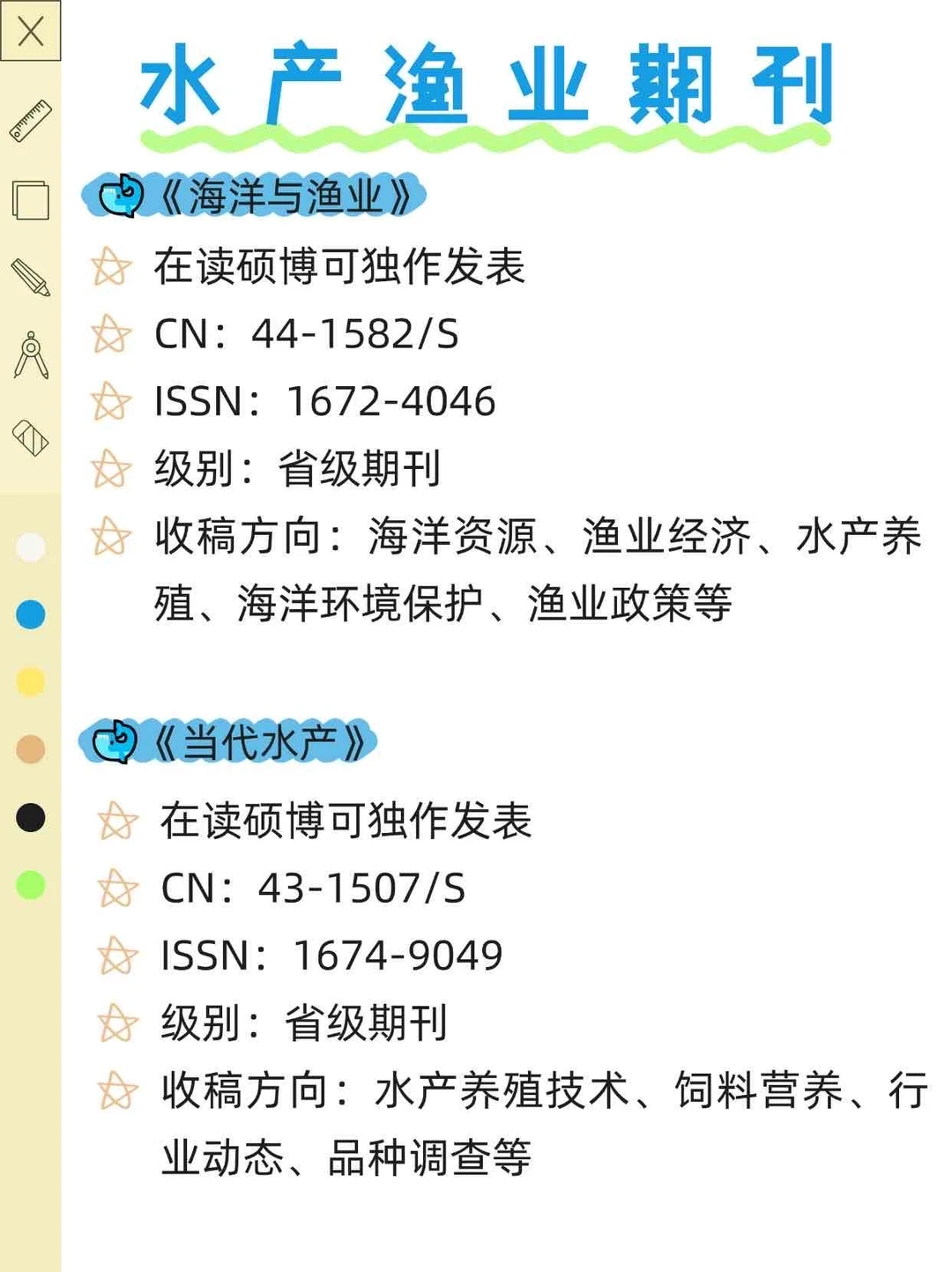 还是没忍住，水产渔业方向的宝子一定要刷到