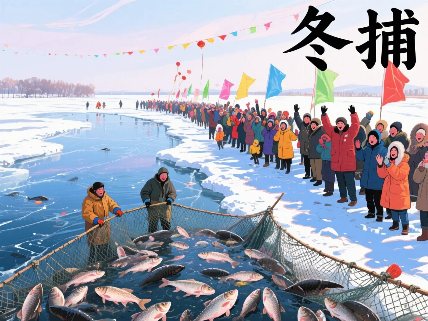 冰原上的沸腾：冬捕