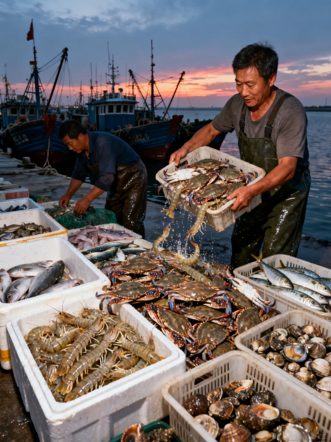 🦀 码头的风还在吹！第一网海鲜已上桌！