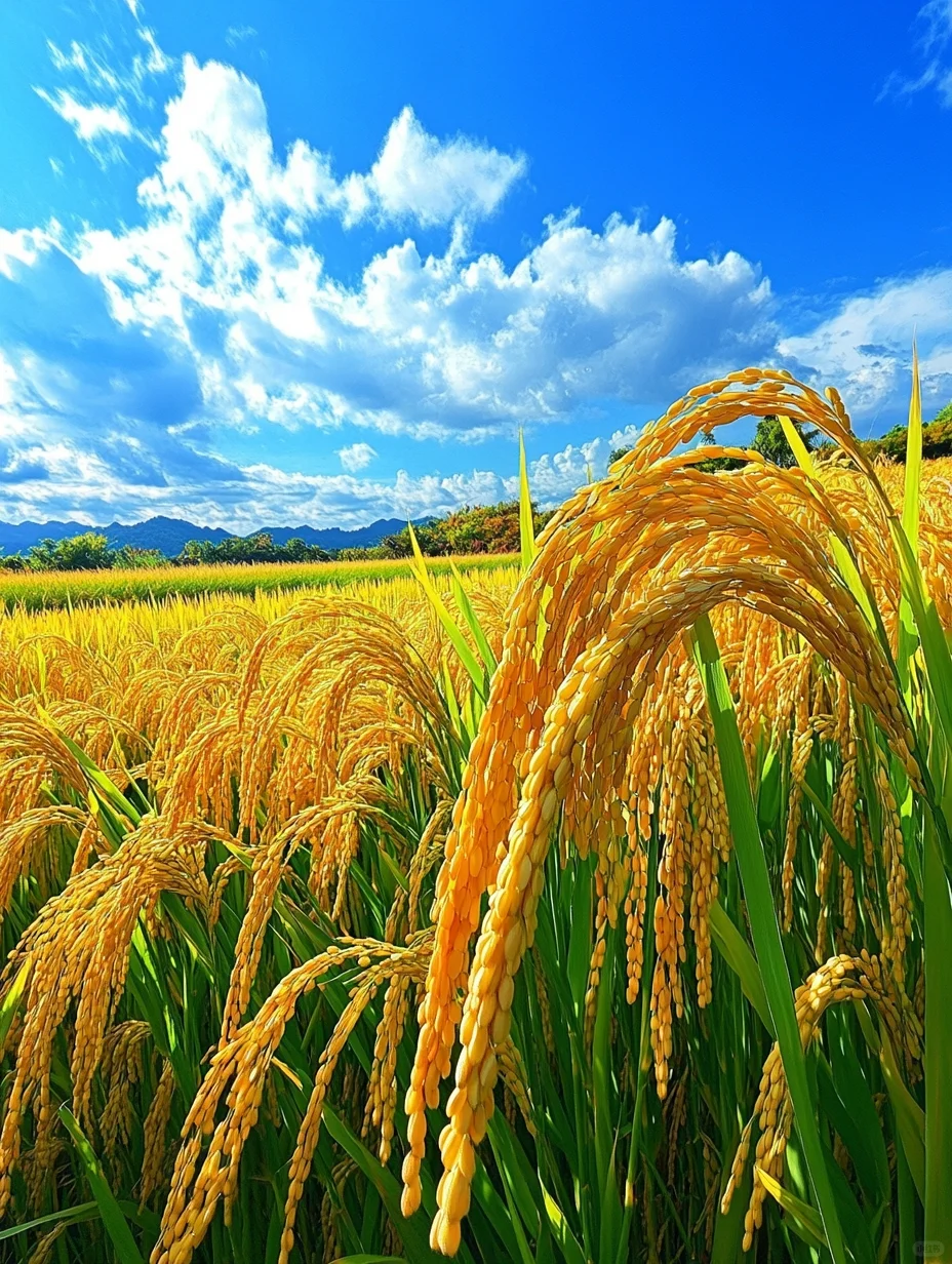 稻谷香里说丰年，稻谷飘香，五谷丰登！