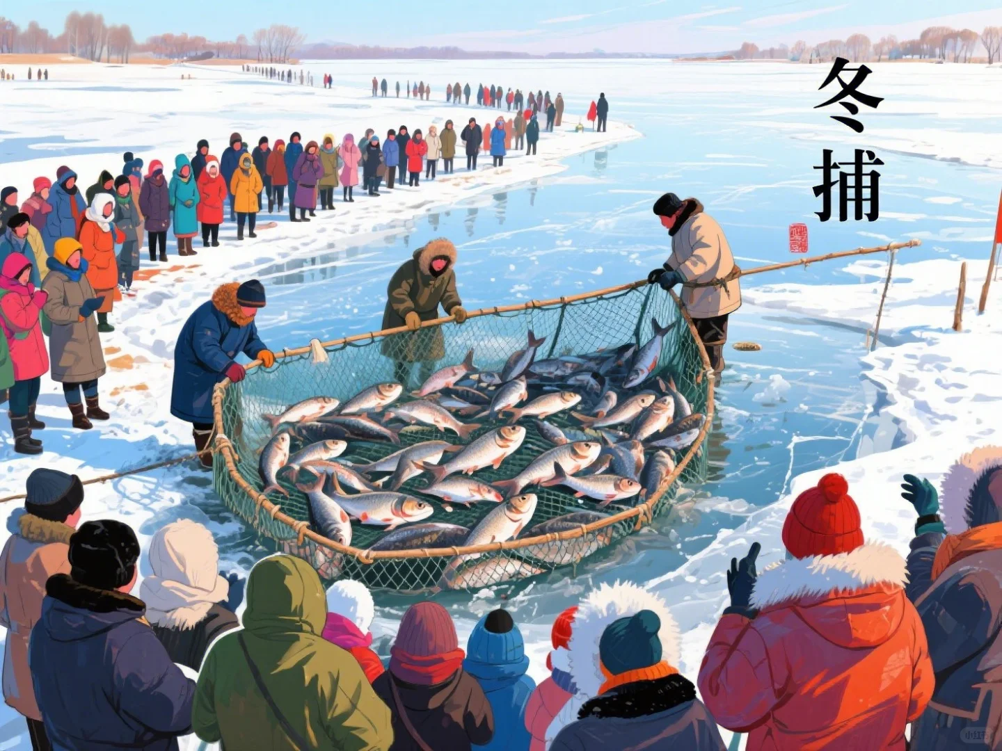 冰原上的沸腾：冬捕