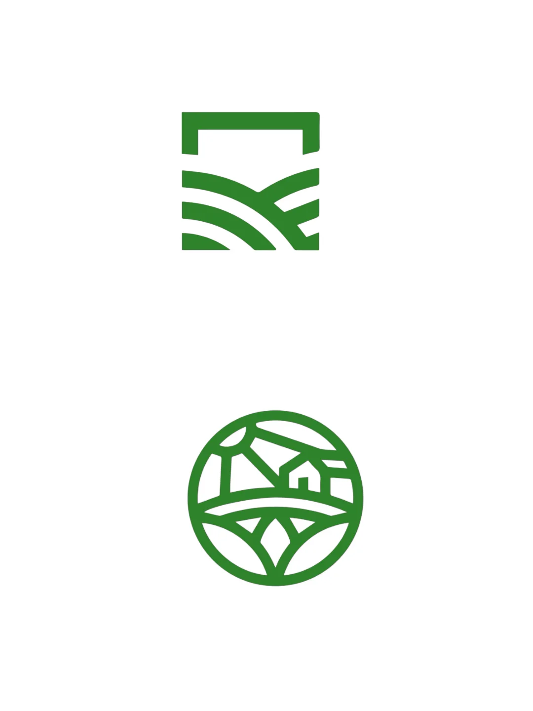 回归自然，简单生活，从这个农业牧场Logo开始