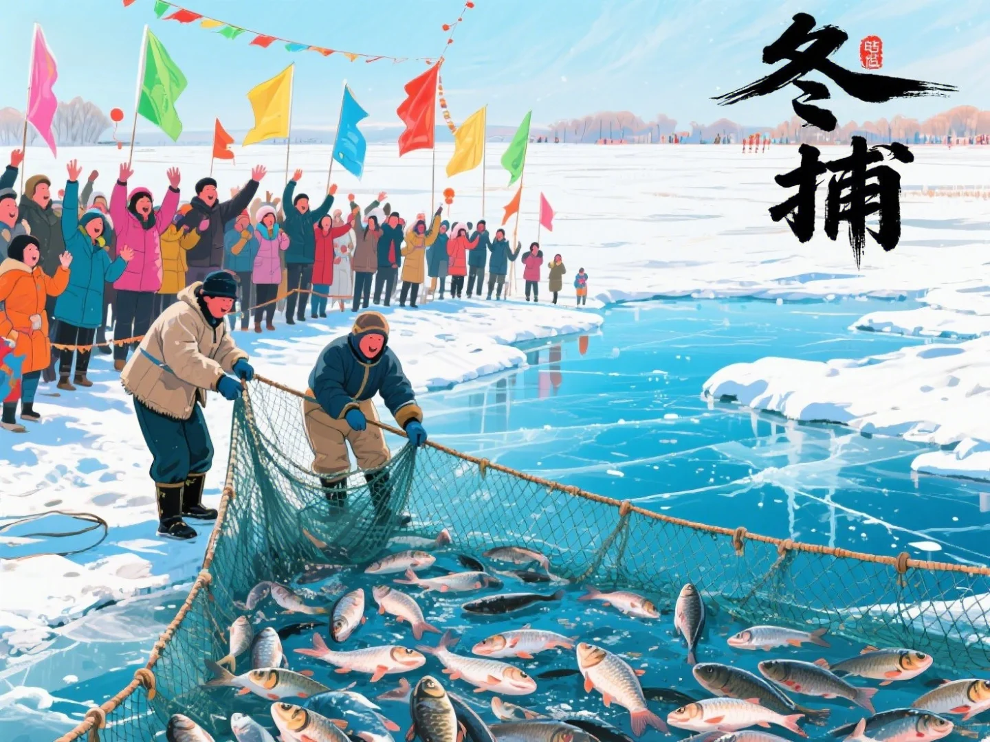 冰原上的沸腾：冬捕