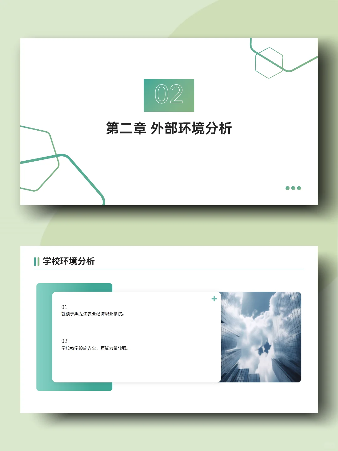畜牧兽医大学生职业生涯规划书word+ppt